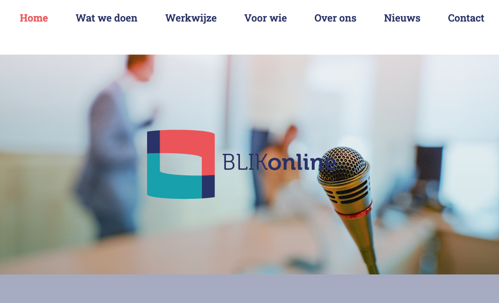 screenshot homepage blikonline.com